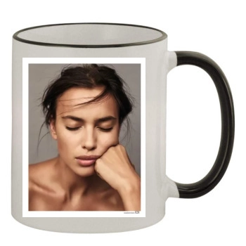 Irina Shayk 11oz Colored Rim & Handle Mug