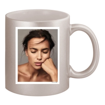 Irina Shayk 11oz Metallic Silver Mug