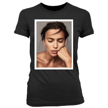 Irina Shayk Women's Junior Cut Crewneck T-Shirt