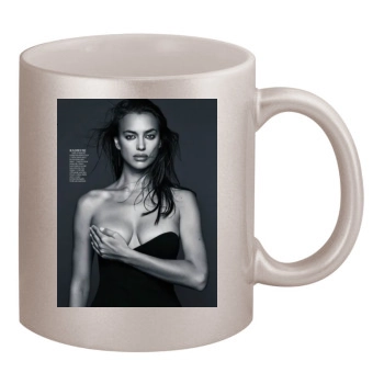 Irina Shayk 11oz Metallic Silver Mug