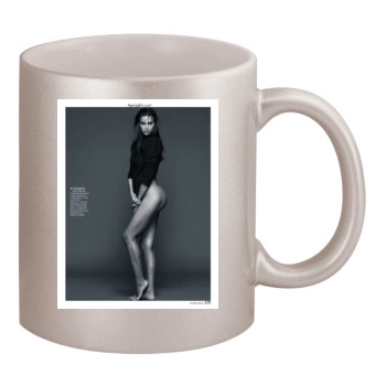 Irina Shayk 11oz Metallic Silver Mug