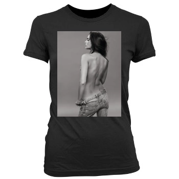 Irina Shayk Women's Junior Cut Crewneck T-Shirt