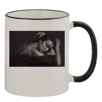 Irina Shayk 11oz Colored Rim & Handle Mug