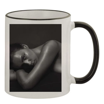 Irina Shayk 11oz Colored Rim & Handle Mug