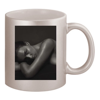 Irina Shayk 11oz Metallic Silver Mug