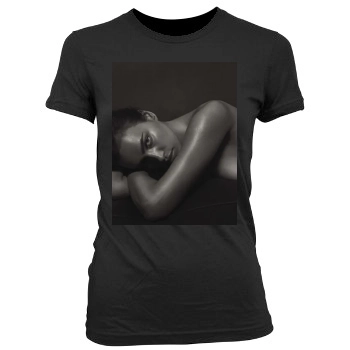 Irina Shayk Women's Junior Cut Crewneck T-Shirt