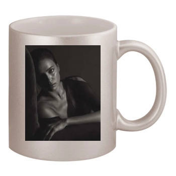 Irina Shayk 11oz Metallic Silver Mug