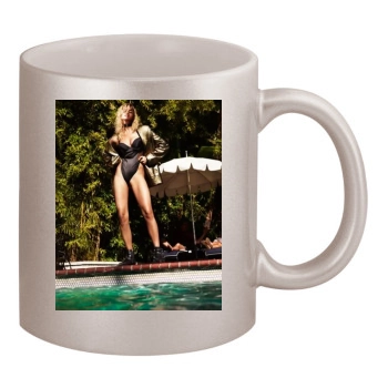 Irina Shayk 11oz Metallic Silver Mug