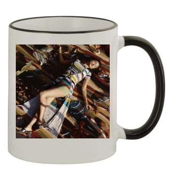 Irina Shayk 11oz Colored Rim & Handle Mug