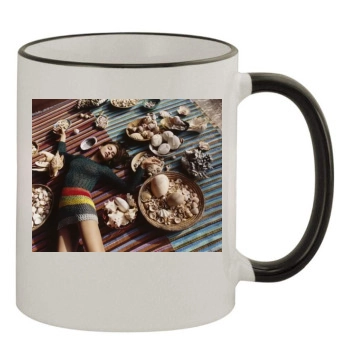 Irina Shayk 11oz Colored Rim & Handle Mug