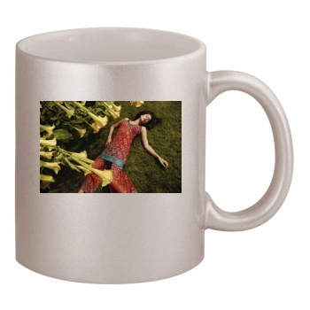 Irina Shayk 11oz Metallic Silver Mug