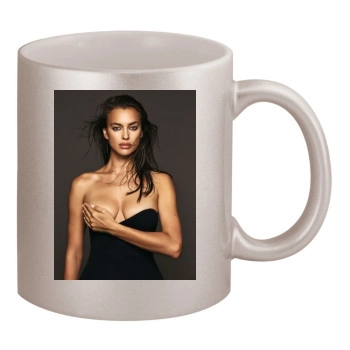 Irina Shayk 11oz Metallic Silver Mug