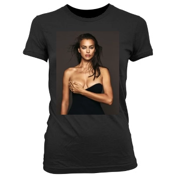 Irina Shayk Women's Junior Cut Crewneck T-Shirt