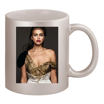 Irina Shayk 11oz Metallic Silver Mug