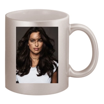 Irina Shayk 11oz Metallic Silver Mug