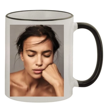 Irina Shayk 11oz Colored Rim & Handle Mug