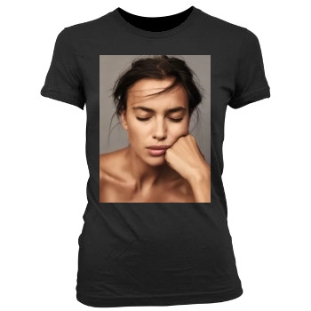 Irina Shayk Women's Junior Cut Crewneck T-Shirt