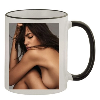 Irina Shayk 11oz Colored Rim & Handle Mug