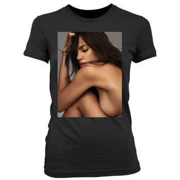 Irina Shayk Women's Junior Cut Crewneck T-Shirt