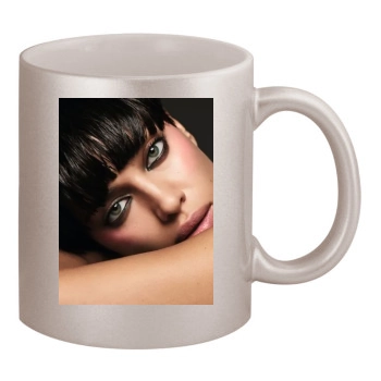 Irina Shayk 11oz Metallic Silver Mug