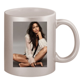 Irina Shayk 11oz Metallic Silver Mug