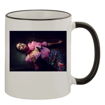 Irina Shayk 11oz Colored Rim & Handle Mug