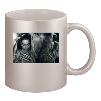 Irina Shayk 11oz Metallic Silver Mug