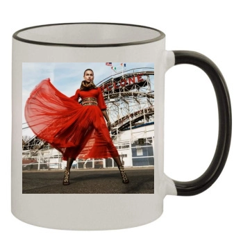 Irina Shayk 11oz Colored Rim & Handle Mug