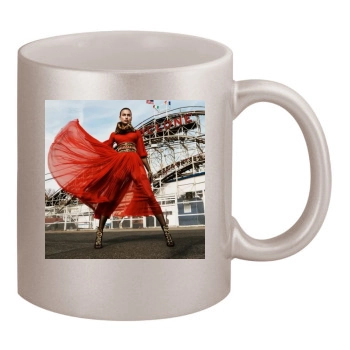 Irina Shayk 11oz Metallic Silver Mug