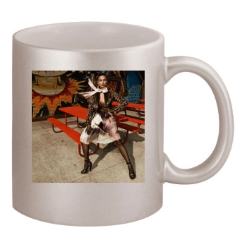 Irina Shayk 11oz Metallic Silver Mug