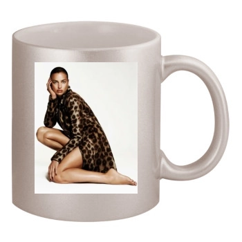 Irina Shayk 11oz Metallic Silver Mug