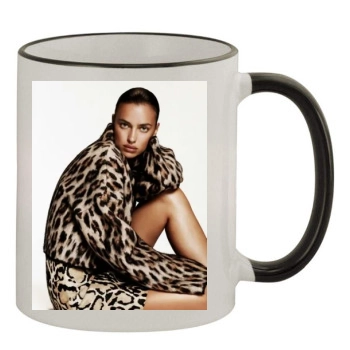 Irina Shayk 11oz Colored Rim & Handle Mug