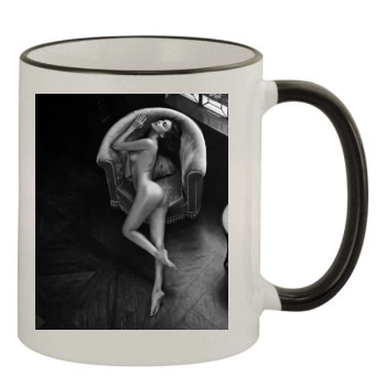 Irina Shayk 11oz Colored Rim & Handle Mug