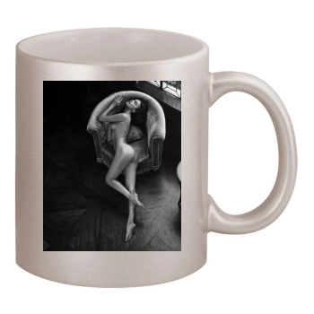 Irina Shayk 11oz Metallic Silver Mug