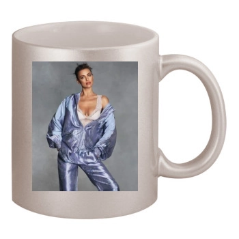 Irina Shayk 11oz Metallic Silver Mug