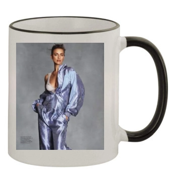 Irina Shayk 11oz Colored Rim & Handle Mug