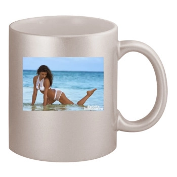 Irina Shayk 11oz Metallic Silver Mug