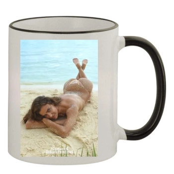 Irina Shayk 11oz Colored Rim & Handle Mug