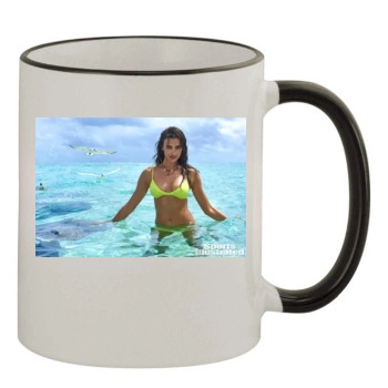 Irina Shayk 11oz Colored Rim & Handle Mug