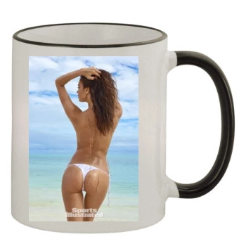 Irina Shayk 11oz Colored Rim & Handle Mug