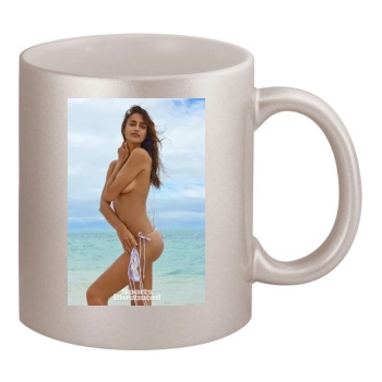 Irina Shayk 11oz Metallic Silver Mug