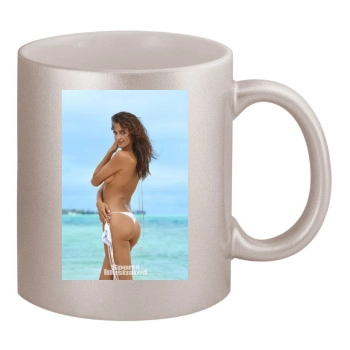 Irina Shayk 11oz Metallic Silver Mug