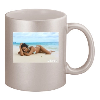 Irina Shayk 11oz Metallic Silver Mug