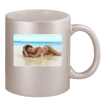 Irina Shayk 11oz Metallic Silver Mug