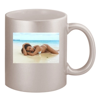 Irina Shayk 11oz Metallic Silver Mug