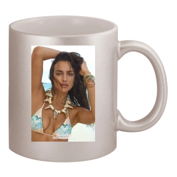 Irina Shayk 11oz Metallic Silver Mug