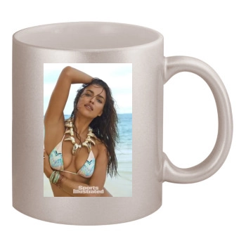 Irina Shayk 11oz Metallic Silver Mug