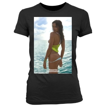 Irina Shayk Women's Junior Cut Crewneck T-Shirt