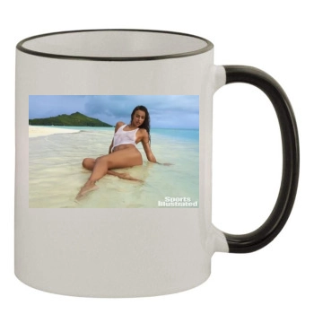 Irina Shayk 11oz Colored Rim & Handle Mug