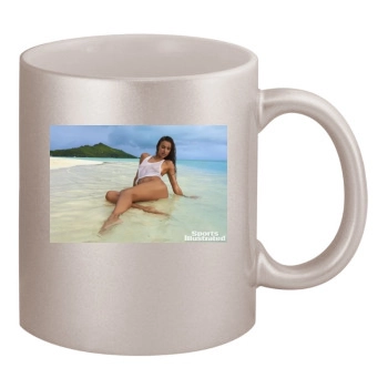 Irina Shayk 11oz Metallic Silver Mug